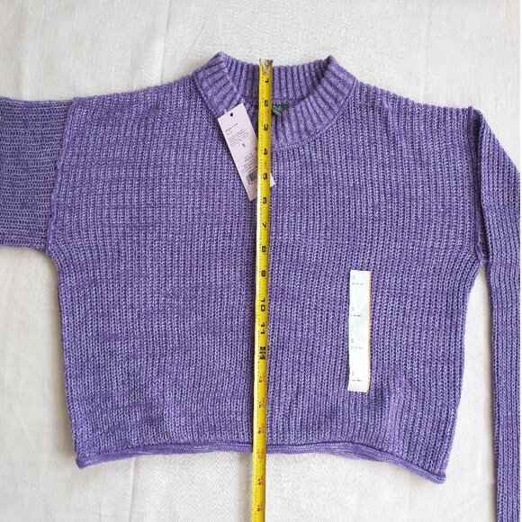 Wild Fable Women's Crewneck Boxy Pullover Knit Sweater Drop Shoulder Long Sleeve - Picture 4 of 9